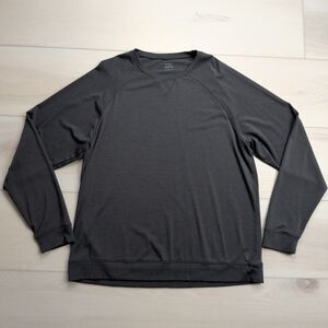 Cozy Earth Sweatshirt Mens L Charcoal Gray Bamboo Crewneck Long Sleeve Pullover